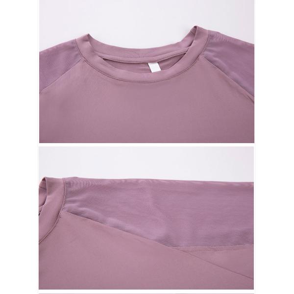 Back Slit Mesh Shoulder Womens Long Sleeve Sweatshirt For Spring