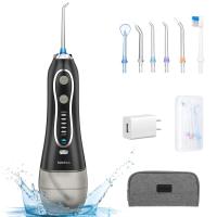 Irrigador oral portátil com fio dental 300 ml Limpeza dental 24 Limpeza oral elétrica de pressão ajustável para dentes/braces