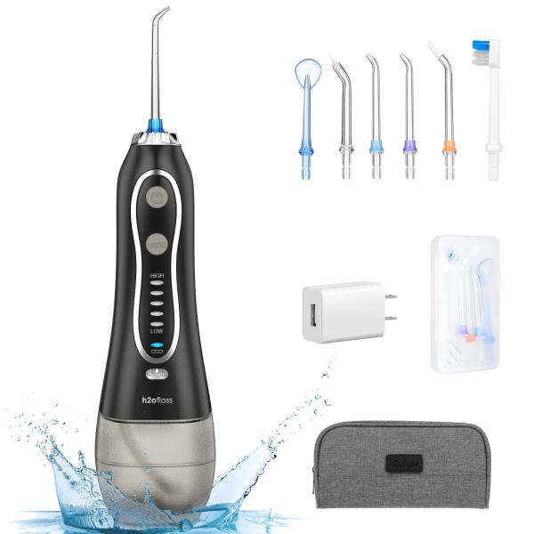 Água portátil Flosser dental de Electric 5 modos substituíveis