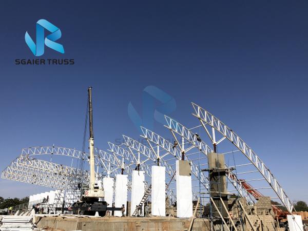 Sgaier Recycled Prefab Steel Warehouses , Shock Proof Prefab Metal Storage Buildings