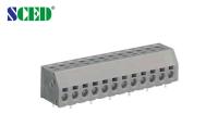 Ângulo direito/passo vertical 5.00mm 300V 10A do bloco terminal da mola do PWB
