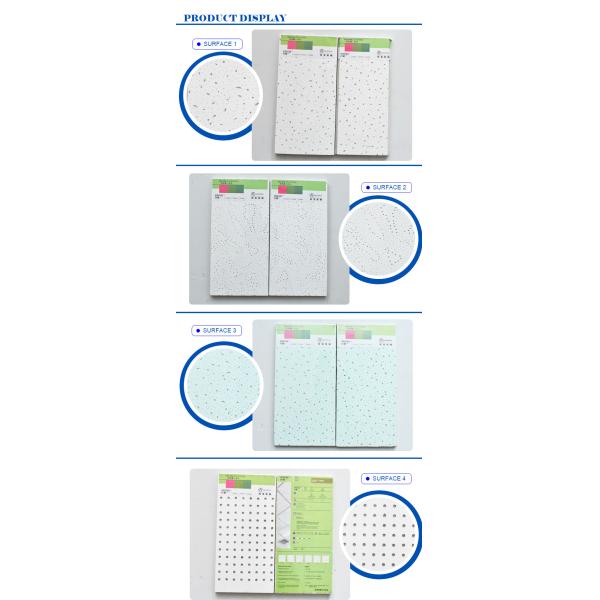 Гостиничные огнеупорные акустические плитки из минеральных волокон для звукоизоляционных панелей