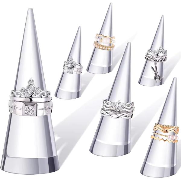 Jeu de bijoux en acrylique brossé Matt Ensemble de collier Boucle d'oreille Ringe Pendentif Bracelet Holder