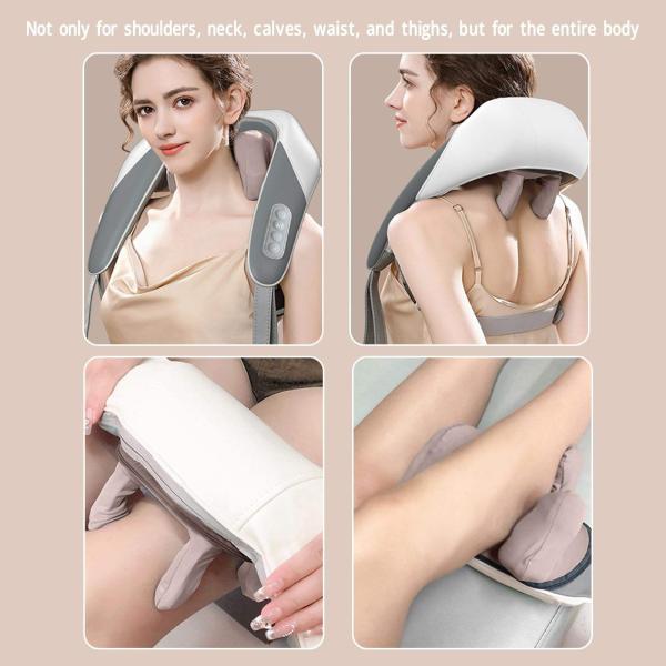 Neck Massage Apparatus U Shape Shiatsu Kneading Back Fatigue Cervical Heating Relaxation