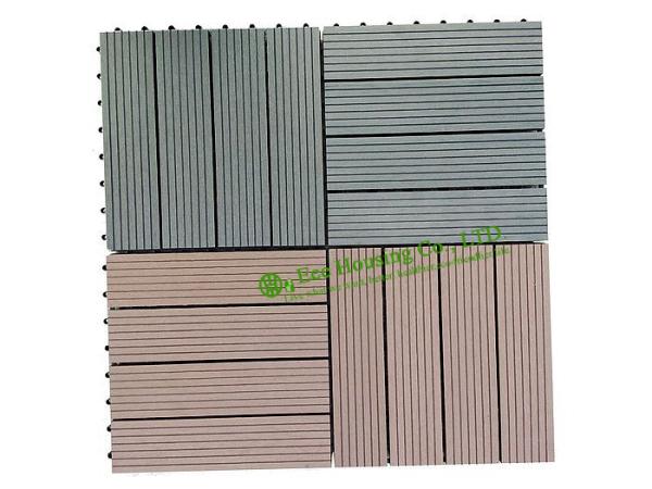 Garden Tiles For Sale, WPC Outdoor decking For Garden, easy Installation wpc decking tiles, 300x300mm