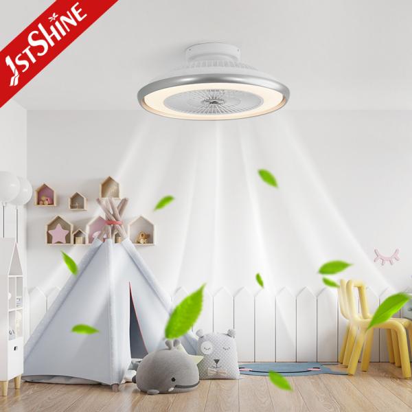 10- 1stshine Ventilador de teto LED com anel decorativo removível e iluminação dimmable