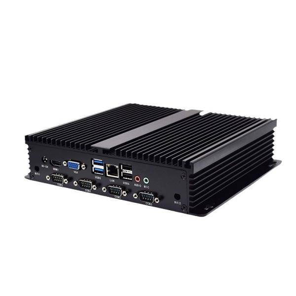 Fanless Industrial Mini PC Intel Core i5 Quad Core 4GB DDR4 SSD