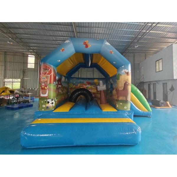 Коммерческий Детский Надувный Прыгающий Замок с Слайд-Фармой Надувный Скачковый Дом Комбо Для Внешних Внутренних