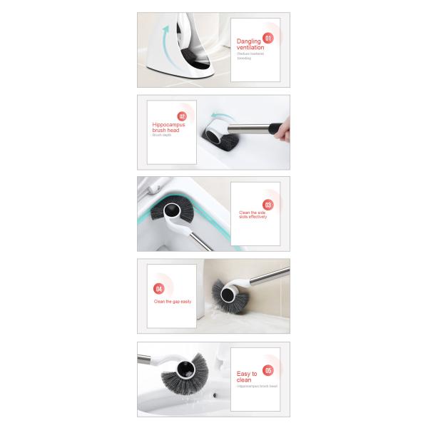 Дезактивации щетки шара туалета ПП чистка промышленной сильной легкая современная