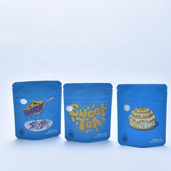 Сумка Mylar упаковывая для CBD полет сумку камедеобразного табака цветка травы вкуса сумки молнии медведя конфеты голографического сухого розничную