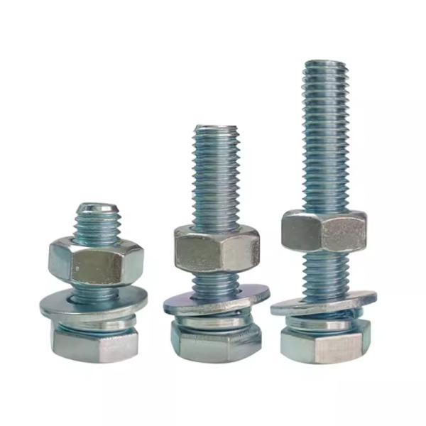 M30 Carbon Steel Hex Head Bolt and Nut Washer HDG Galvanized Geomet Dacromet DIN933