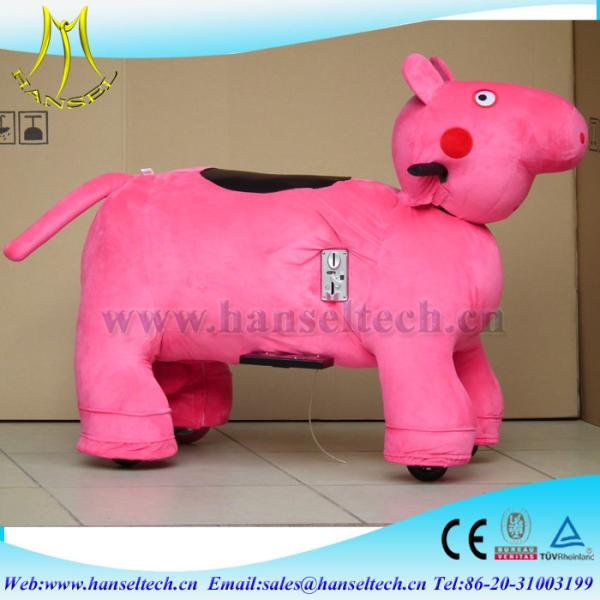 Hansel high quality battery coin electric swings kiddy ride amusement party moving outdoor mini carousel rides for sale