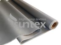 Fibre de verre enduite de silicone tissée en caoutchouc résistante à la chaleur de tissu nomade de fibre de verre