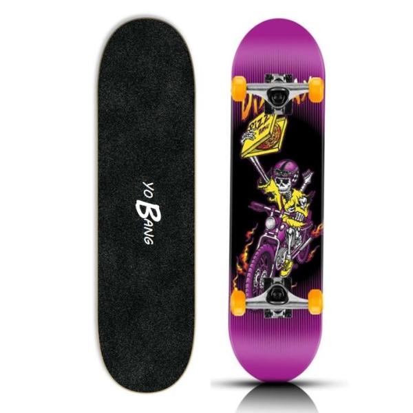 Blank Full Complete Skateboards Trick Boards 54x36mm PU Wheel For Youth