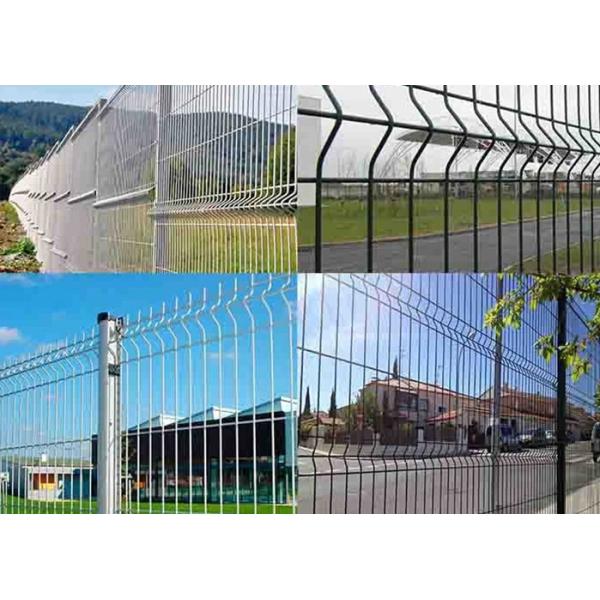 Security Triangle Bending Fence / Folded Mesh Fencing For Outdoor / Road Fence