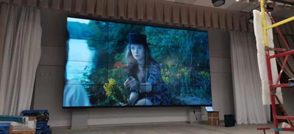 VGA HDMI 3x3 55 polegadas painel video do Lcd da moldura de 0,9 milímetros