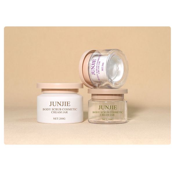 Wholesale Frosted PET Jar with Custom Logo - 200ML Cosmetic Jar for Cream Container
