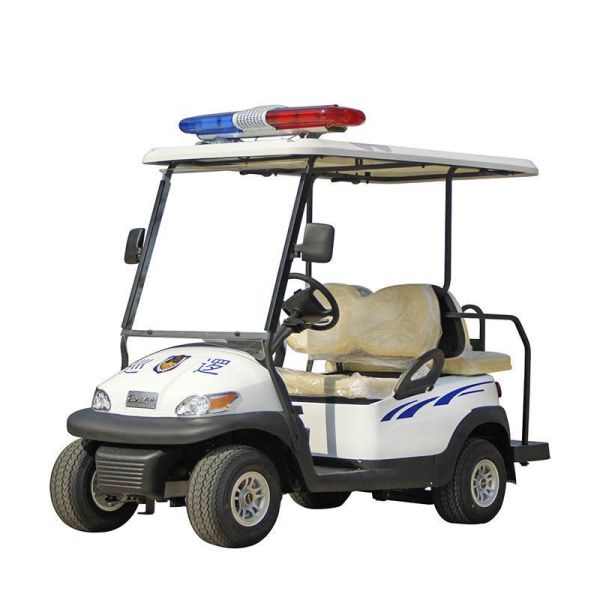 White 4 Seater Electric Security Patrol Vehicles 48V 3.7KW Aluminum Material