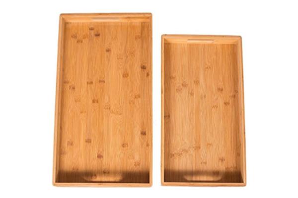 Antimicrobial Non-toxic rectangular  Customized Bamboo Serving Tray