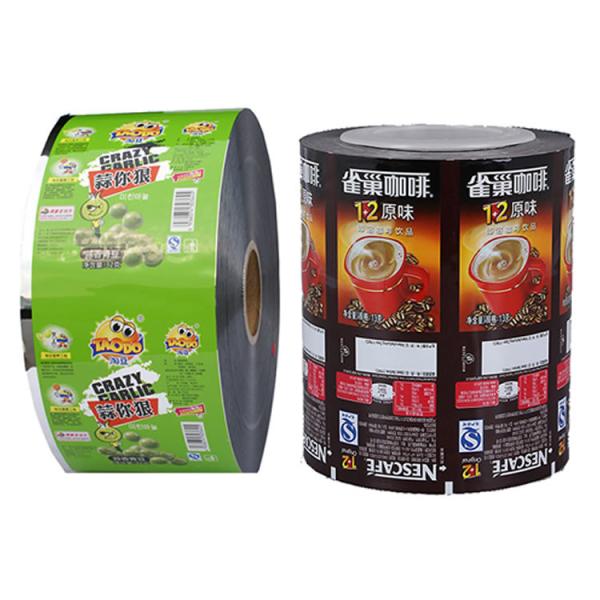 Custom Print Rolling Flow Pack Film Food Grade for Coffee High Barrier Moisture Proof