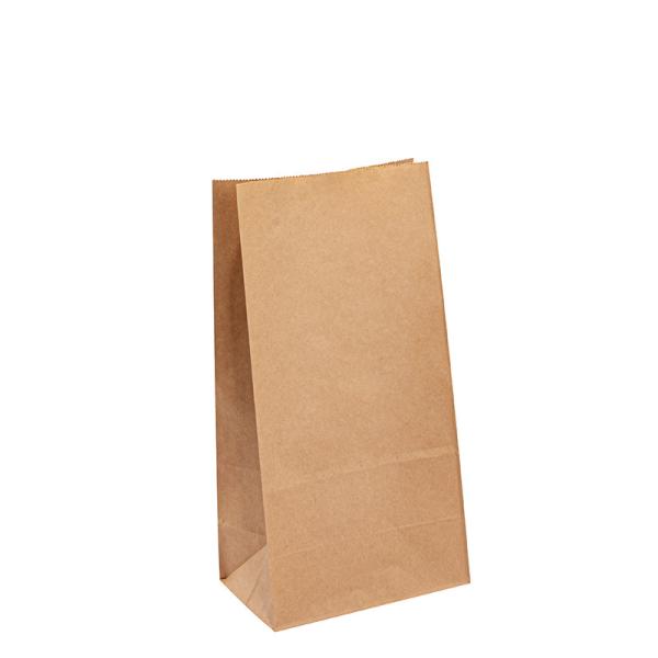 Customized Kraft Bakery Bags With Window For Takeaway / Fast Food / Bakery Goods