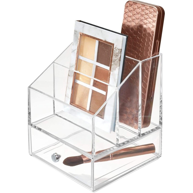 Custom Acrylic Storage Container Transparent Double Storage Drawer for Cosmetics Jewelry Organize Pack 5kg Magnetic Card Access