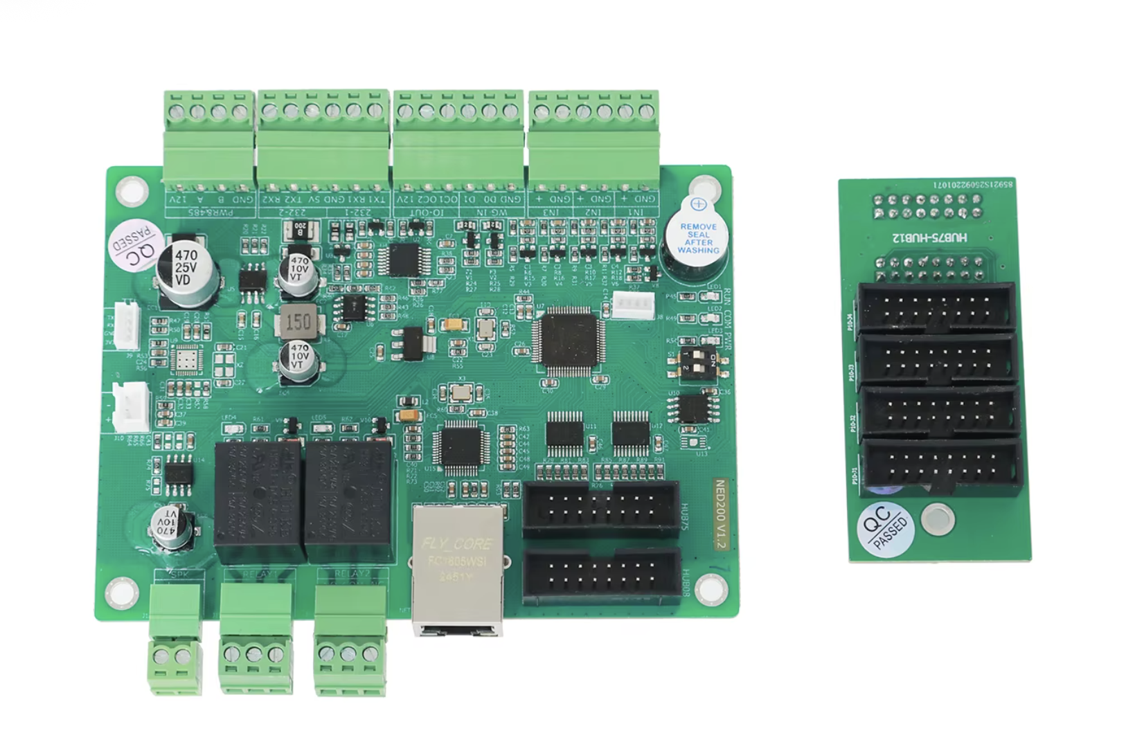 NED200 LED Display Driver Board with Dual QR Code Display (Long/Short Distance), Voice Broadcast & Remote IAP Upgrade for Commercial Complexes & Scenic Areas