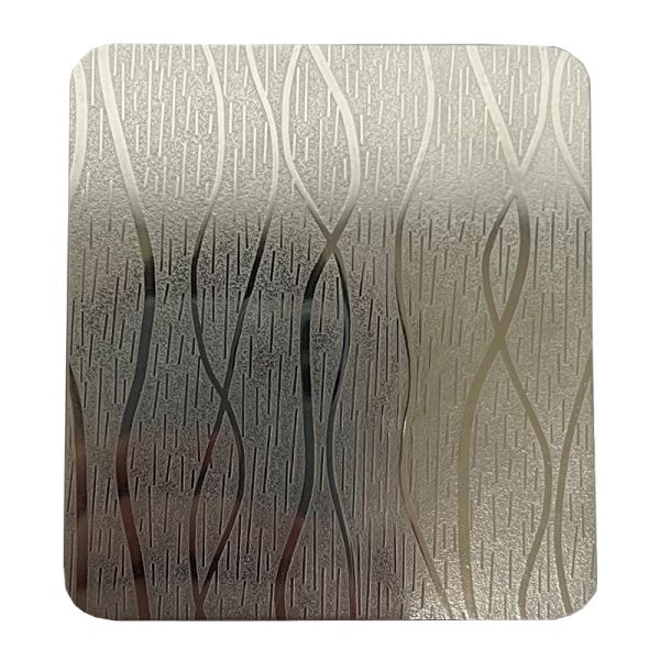 Diamond Embossed Mirror Steel Plate Custom Density For TV Background And Foyer Wall