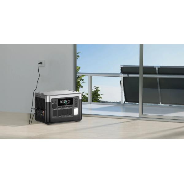 OUKITEL 1800W Solar Generator Lifepo4 Battery Home Outdoor Emergency Portable Power Station With Wireless Charging