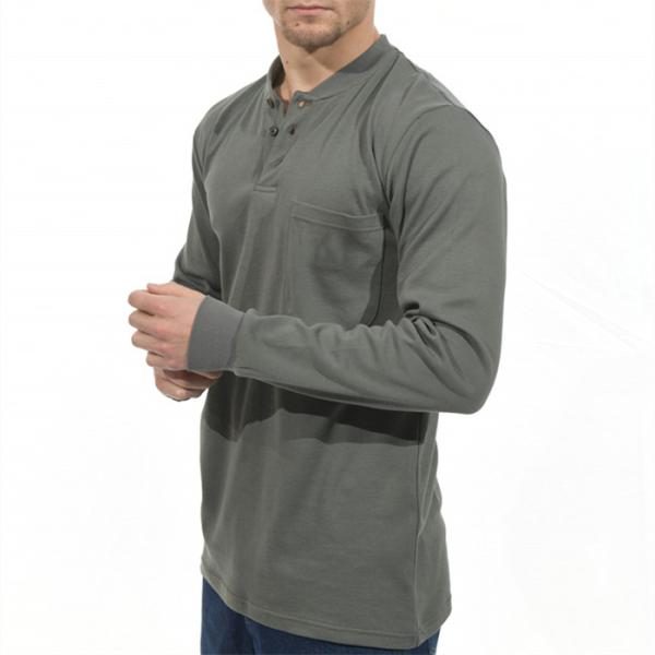 Полный UL NFPA2112 рубашки FR Henley рукава сваривая большой и высокорослый размер