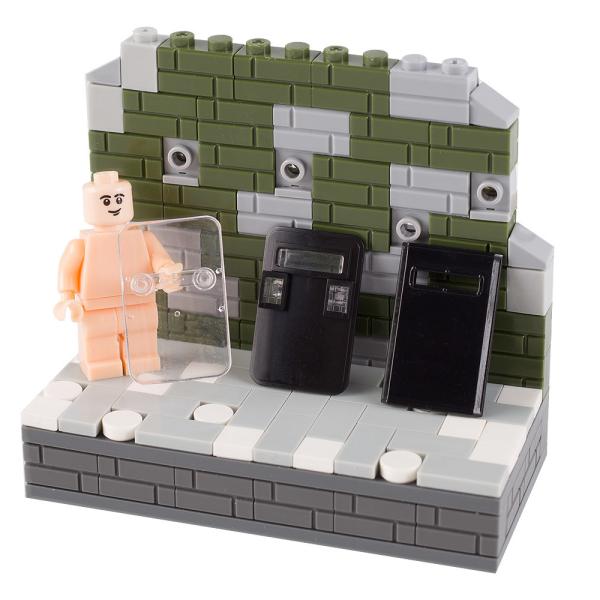 Military weapons round shield for soldier SWAT figure parts shield MOC accessories model building blocks brick kits toys