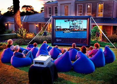 Outdoor Event Protable projector screen High quality Inflatable movie projector screen