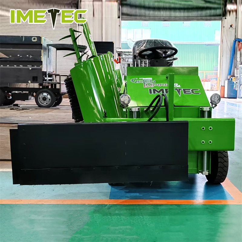 Imetec Mini Electric Feed Pusher with Lithium Battery Electric Drive and Three-wheel Anti-slip Chassis for Spiral Auger Feeding