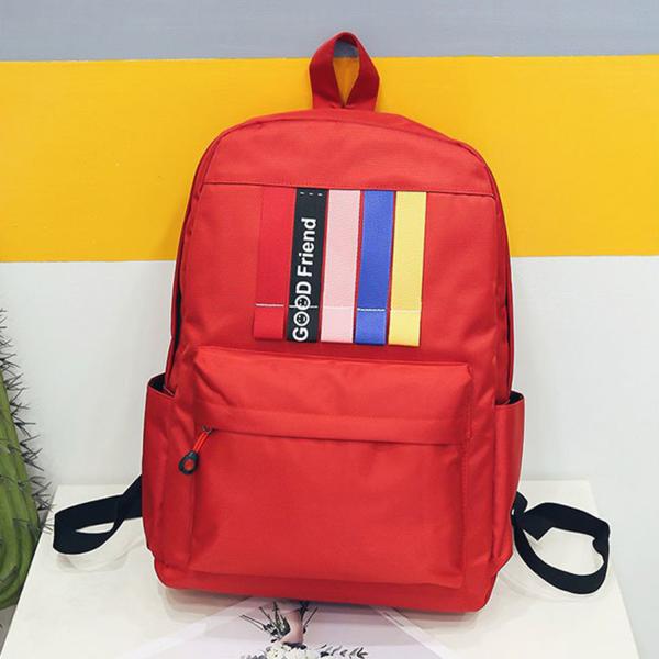 European and American style backpack male large capacity student bag for lovers campus trip popular logo backpack