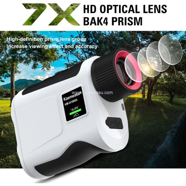 Kaemeasu 1500m Telescopio óptico Golf Medidor de distancia USB Carga 95% Transmisión H1500H