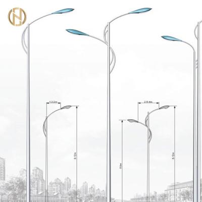 6M 8M 10M 12M Street Light Pole Octagonal Shape Q235B / Q345B Shaft Material
