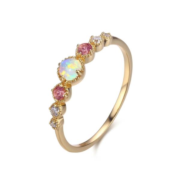 Size 7 8 9 Triple Diamond Ring Set CZ Handmade Triple Set Diamond Ring For Women