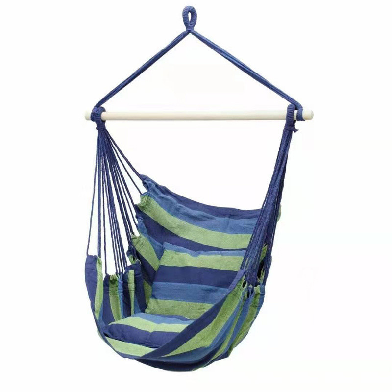 Garden Hanging Hammock Chair Cotton Swing Chair Compact and Comfortable for Traveling