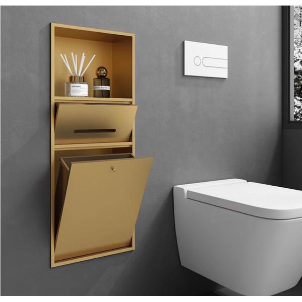 Modern Metal Shower Niche Wall Mounted Stainless Shower Niche