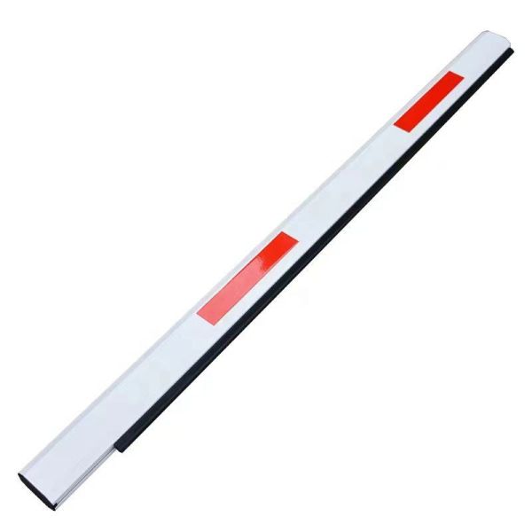 1-6 Meter Smart LED Red/Green Light Strip and Anti-Collision Rubber Strip Boom Barrier Arm for Parking Gates