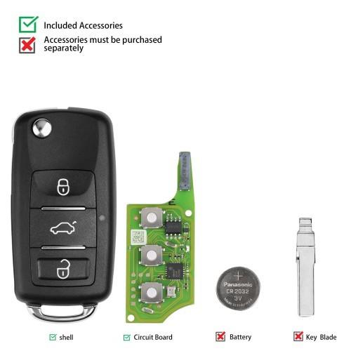 2025 Xhorse XEB510EN Volkswagen B5 Type Super Remote with XT27B Super Chip