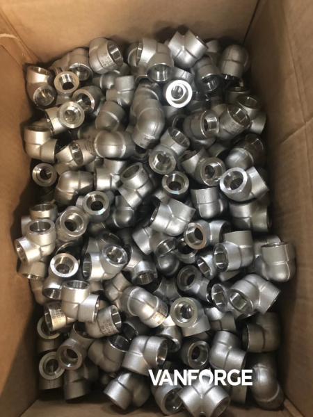 High Hardness Forged Stainless Steel Socket Weld Elbow 45 Degree PMI Tested