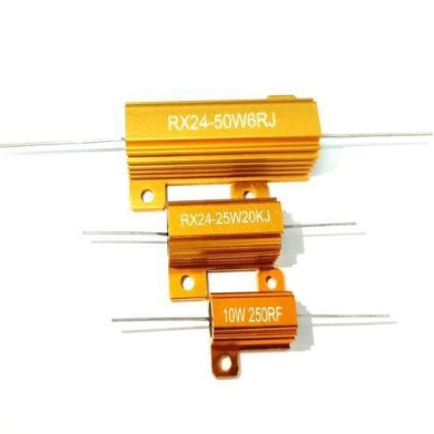 Power Type High Power Resistors Anodized Treatment Gold Filled Aluminium Housed Resistor