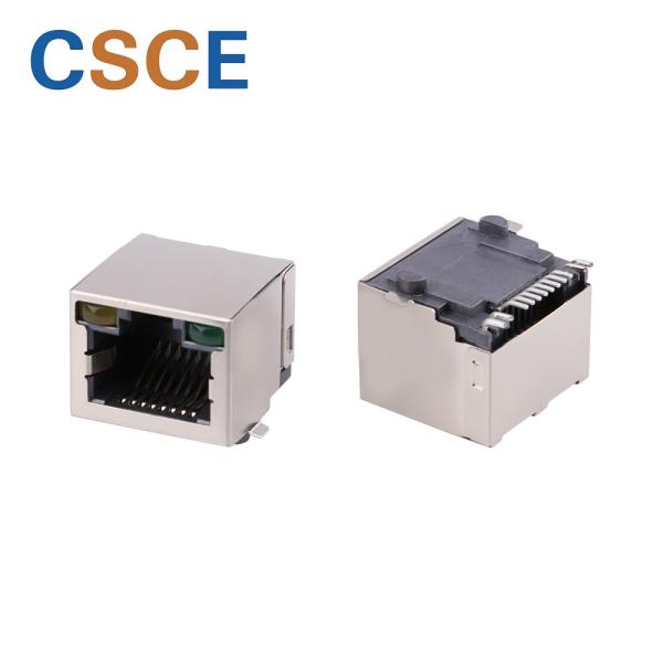 Tab Up SMT RJ45 Connector 1 * 1 Port Storage Temperature ﹣40℃ To +85℃