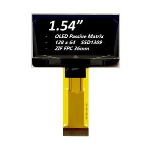 Module d'affichage OLED de 1,54 pouces avec matrice passive SSD1309 ZIF FPC 36mm