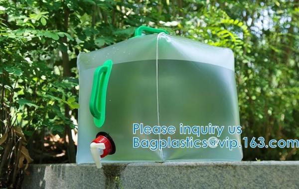 Water Container With Spigot, Storage Carrier Jug, Hiking Backpack, Survival Kit, Water Canteen