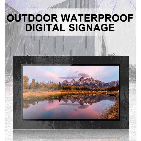 black Intel Core I5 HD 4K Digital Outdoor Menu Boards Non Touch