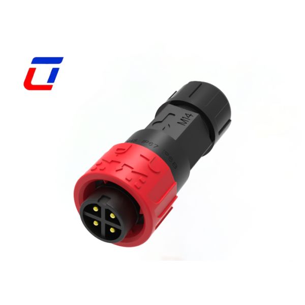 M16 4 Pin IP67 Power Connectors 300V Waterproof Low Voltage Wire Connectors