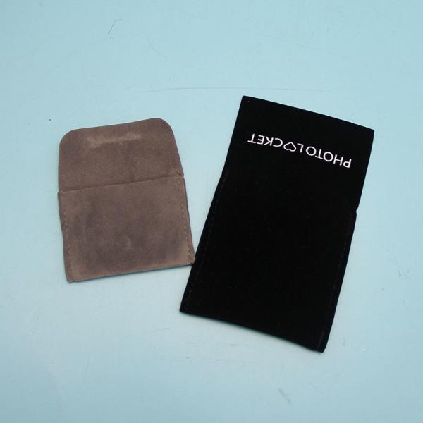 Black Jewelry Envelope Pouches Printed Logo 10 X 8cm Size Lightweight
