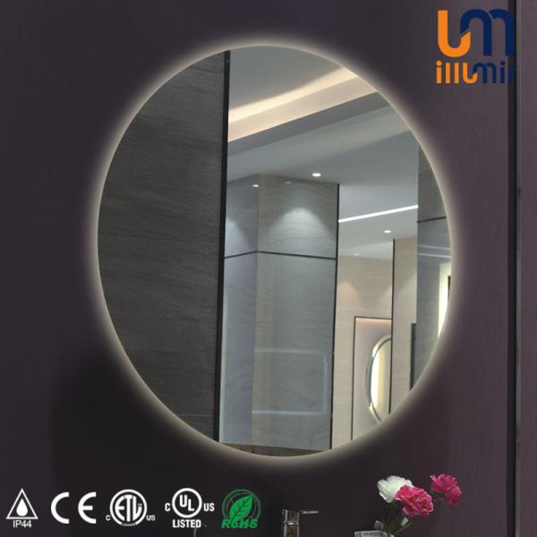 ETL cETL CE certifié RoHS Rétroviseur LED rétroéclairé pour l'hôtel / la décoration personnalisée de la maison